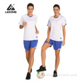 Women 100% Polyester Sports Soocer Jersey Shirt Set